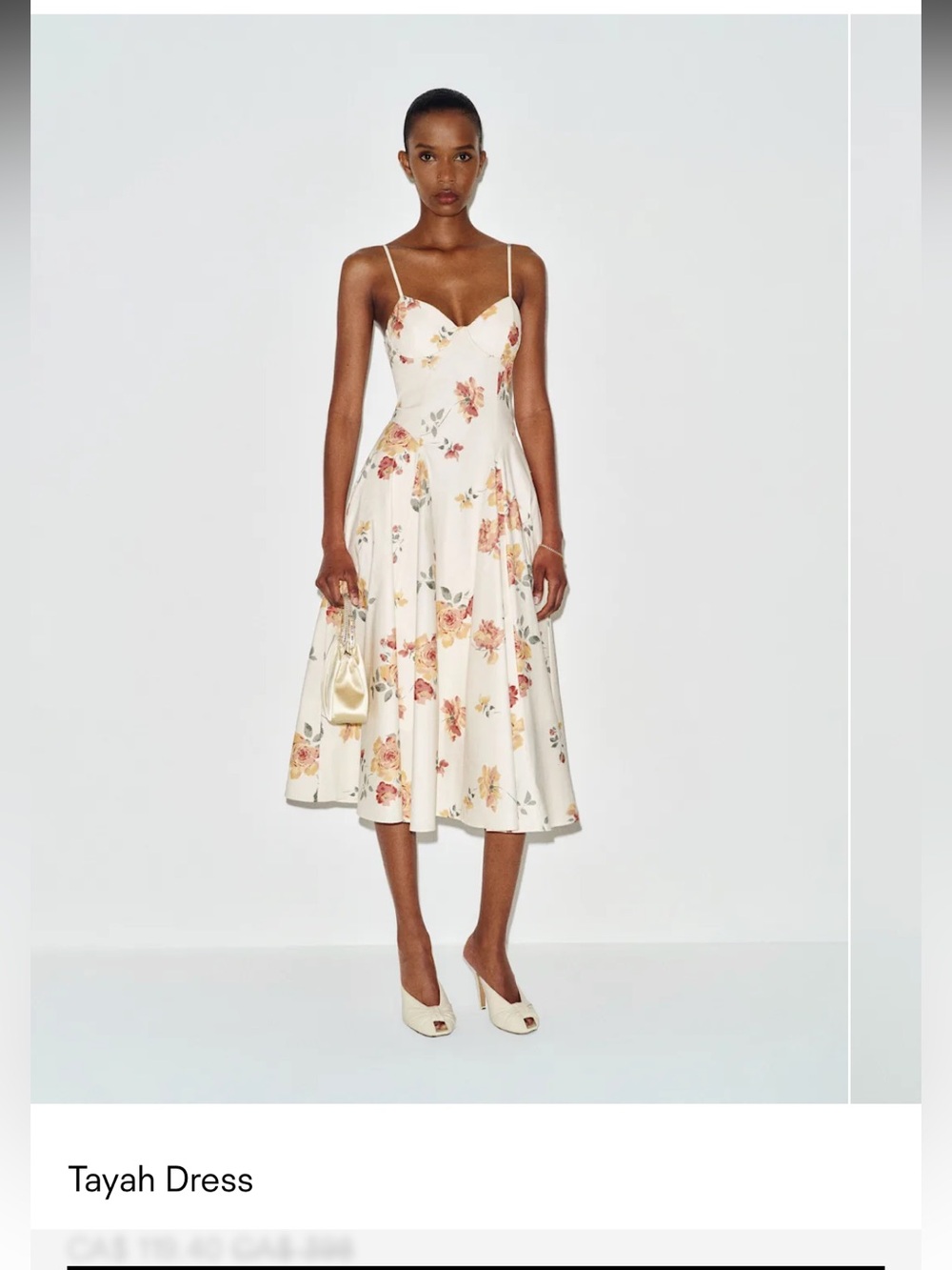 Reformation Tayah Dress Climbing Rose size 4